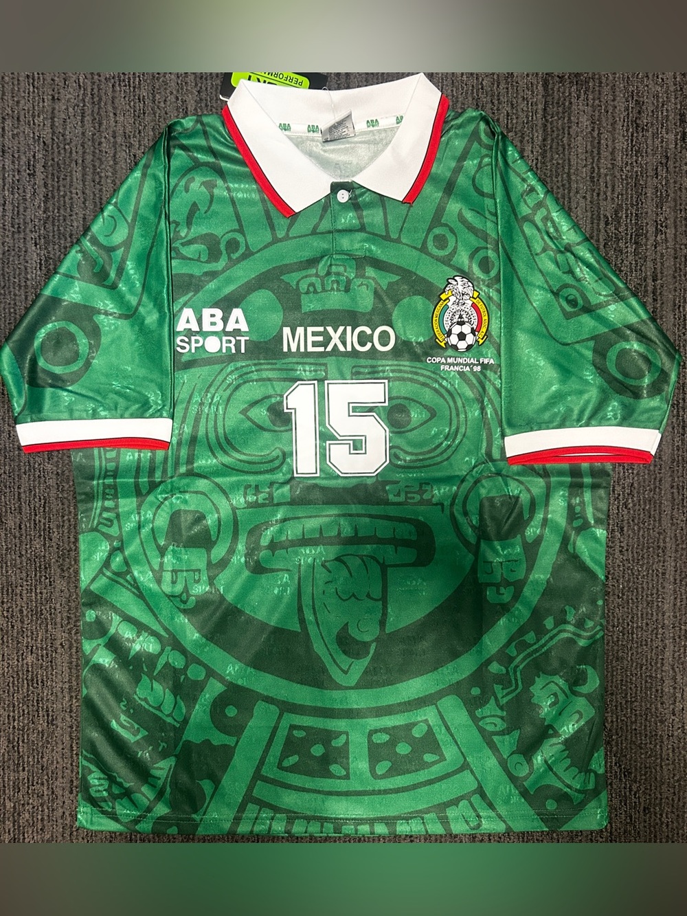#15 HERNANDEZ Mexico 1998 Home | World Cup | Size Large - Picture 2 of 2
